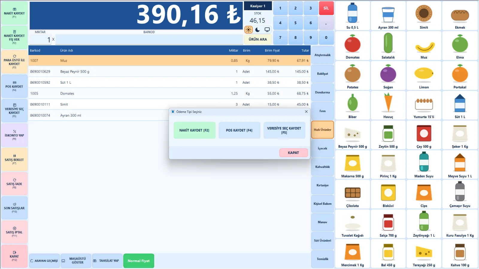 Sahatek Market Auswahl der Zahlungsart