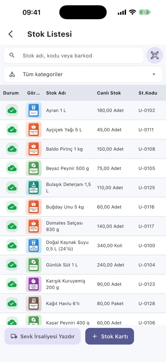 Sahatek Mobil Satış stok listesi